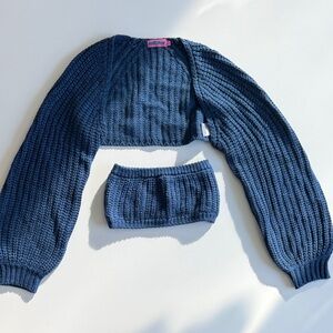 Edikted Cori Two Piece Knitted Bandeau Set